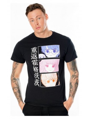 T-shirt noir Harry Potter style anime