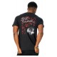 T-shirt noir Exorciste avec design graphique