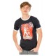 Camiseta preta Gotham City Sirens com estampa vermelha