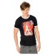 Camiseta preta Gotham City Sirens com estampa vermelha