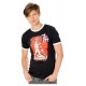 Camiseta preta Gotham City Sirens com estampa vermelha