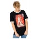 Camiseta preta Gotham City Sirens com estampa vermelha