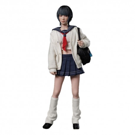 Figura articulada de Reiko 28 cm em uniforme escolar com acessórios