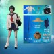 Figura articulada de Reiko 28 cm em uniforme escolar com acessórios
