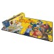 Tapis de jeu One Piece avec personnages et fond jaune