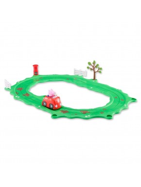 Circuito Peppa Pig con cochecito rojo