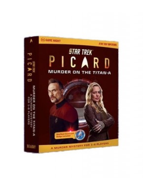 Caixa do jogo Star Trek Picard Assassinato na Titan-A