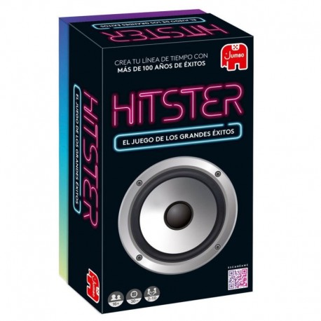 Caja y cartas del juego de mesa Hitster