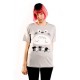 Camiseta Totoro manga corta gris chica