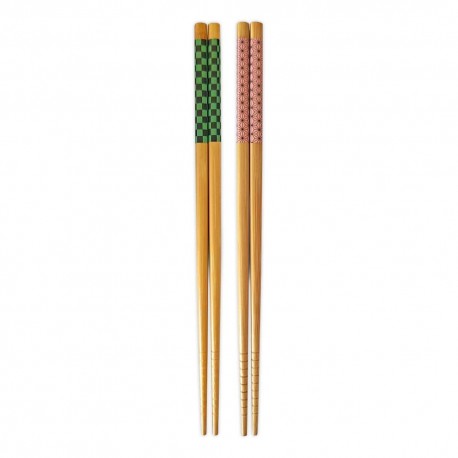 Baguettes de Tanjiro et Nezuko de Demon Slayer, 23 cm