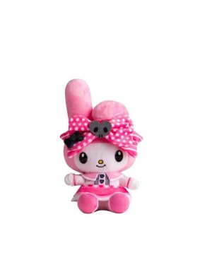Peluche My Melody rose et noire édition anniversaire Sanrio
