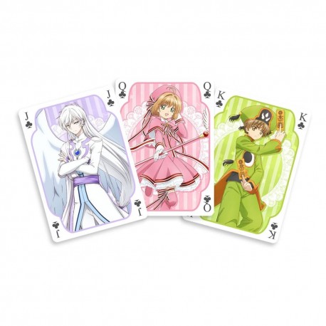 Cartes de poker Cardcaptor Sakura avec personnages de l'anime