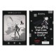 caderno preto NieR: Automata com design oficial