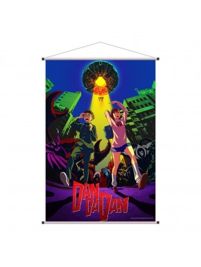 Poster en tissu d'Okarun et Momo de Dandadan