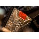 Baralho de cartas James Bond 007 com design dourado e preto