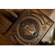 Baralho de cartas James Bond 007 com design dourado e preto
