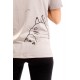 Camiseta Totoro manga corta gris chica