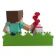 Figura de vinil Minecraft Taming a Wolf 10 cm