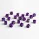 Pacote de dados roxo brilhante Q Workshop