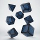 Set de dados Jumbo Cats River en azul marino y azul