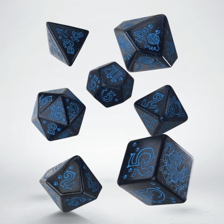 Set de dados Jumbo Cats River en azul marino y azul