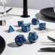 Set de dados Jumbo Cats River en azul marino y azul