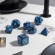 Set de dados Jumbo Cats River en azul marino y azul