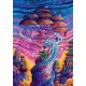 Puzzle de 1000 peças Roch Urbaniak com dragão e céu estrelado