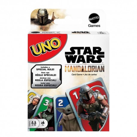 Boîte du jeu de cartes UNO Star Wars : The Mandalorian