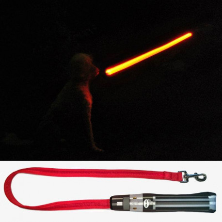 Correa para perro Star Wars Sable Láser con luz