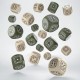 Pack de dados Fortress Compact D6 en beige y oliva