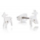 Pendientes de oro blanco Bambi Disney