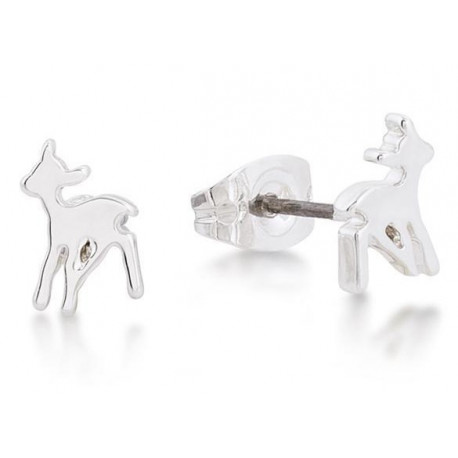 Pendientes de oro blanco Bambi Disney