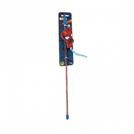 Baguette pour chat Spiderman en rouge et bleu
