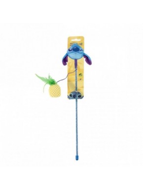 Baguette bleue pour chat Stitch avec ananas jaune