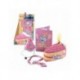 Conjunto de aniversário rosa Stitch para animais