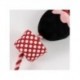 Jouet pour chien Minnie rouge et blanc avec corde