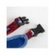 Conjunto de arnês e guia Spiderman em azul e vermelho