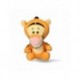 Chaveiro Tigger em poliéster laranja com clip