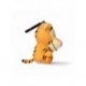 Chaveiro Tigger em poliéster laranja com clip