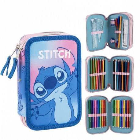 Trousse accessoires Stitch en couleur rose