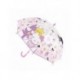 Parapluie manuel rose Hello Kitty avec illustrations