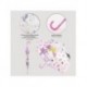 Parapluie manuel rose Hello Kitty avec illustrations