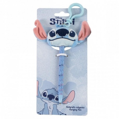 Stylo suspendu bleu avec figurine Stitch