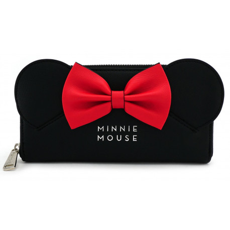 Carteira preta Minnie Mouse da Loungefly