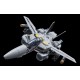 Figura transformável Robotech Veritech VF-1S de metal 21 cm