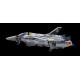 Figura transformável Robotech Veritech VF-1S de metal 21 cm