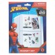 Ensemble d'aimants Spider-Man décorant un réfrigérateur