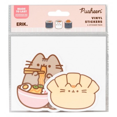 Conjunto de adesivos de vinil Pusheen Sushi Roll