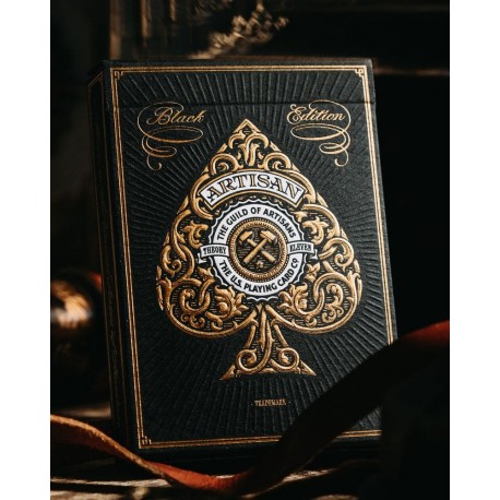 Boîte du Jeu de Cartes Artisan Black Edition de Theory11
